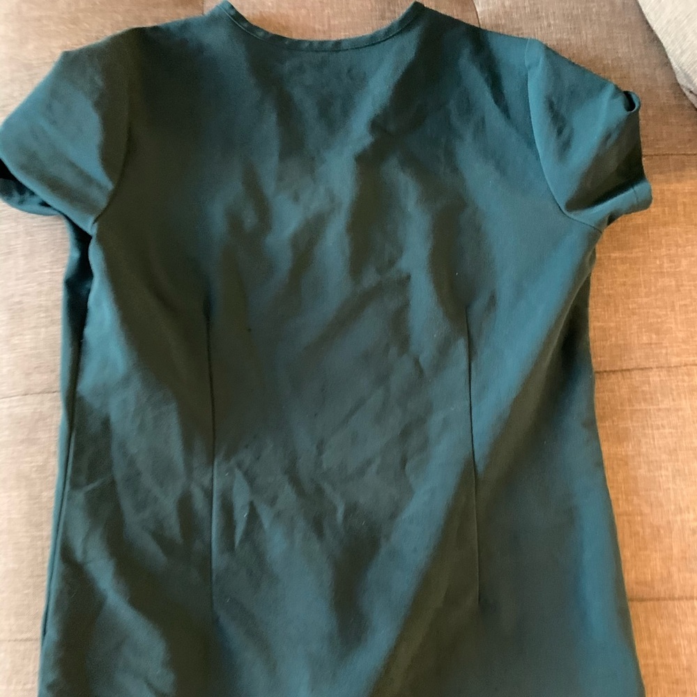 Scrub top. Figs teal blue XS